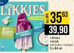 Jip Likkies nanuk borůvka + kokos nabídka