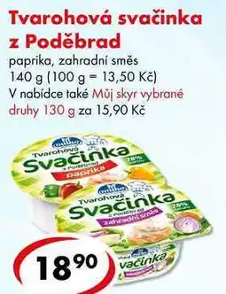 CBA Tvarohová svačinka z Poděbrad, 140 g nabídka