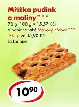 CBA Mřížka pudink a maliny, 70 g nabídka