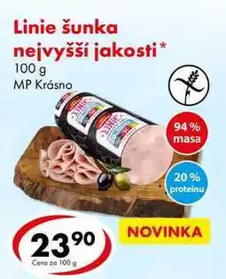 CBA Linie šunka nejvyšší jakosti, 100 g nabídka