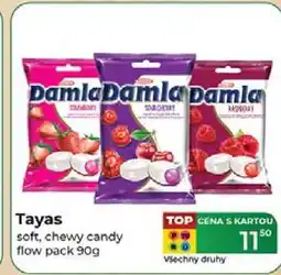 Tamda Foods Tayas soft, chewy candy flow pack 90 g nabídka