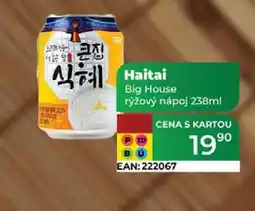 Tamda Foods Haitai Big House rýžový nápoj 238ml nabídka