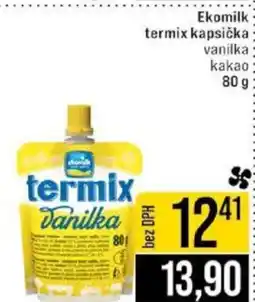 Jip Ekomilk termix kapsička vanilka kakao nabídka