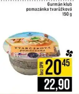 Jip Gurmán klub pomazánka tvarůžková nabídka