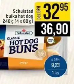 Jip Schulstad bulka hot dog nabídka