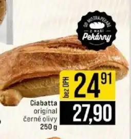 Jip Ciabatta original černé olivy nabídka