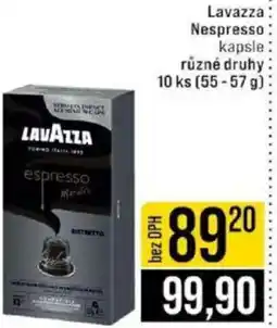 Jip Lavazza Nespresso kapsle nabídka