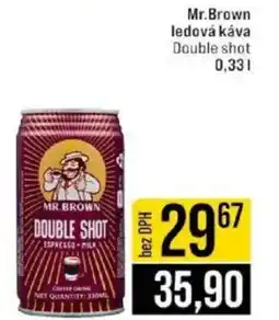 Jip Mr.Brown ledová káva Double shot nabídka