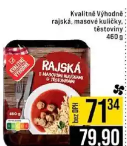 Jip Kvalitně Výhodně rajská, masové kuličky, těstoviny nabídka