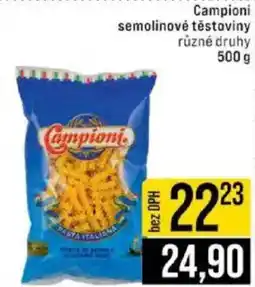Jip Campioni semolinové těstoviny nabídka