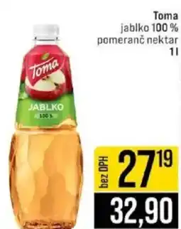 Jip Toma jablko 100% pomeranč nektar nabídka