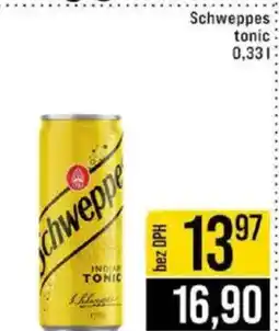 Jip Schweppes tonic nabídka