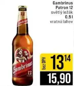 Jip Gambrinus Patron 12 světlý ležák nabídka