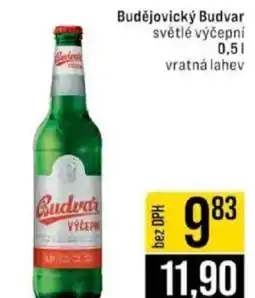Jip Budějovický Budvar světlé výčepní nabídka