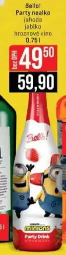Jip Bello! Party nealko jahoda jablko hroznové víno nabídka