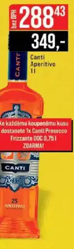 Jip Canti Aperitivo nabídka
