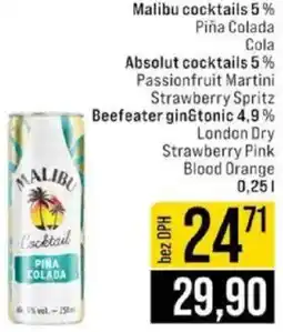 Jip Malibu cocktails 5% nabídka