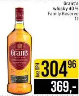 Jip Grant's whisky 40% Family Reserve nabídka