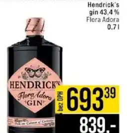 Jip Hendrick's gin 43,4% Flora Adora nabídka