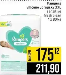 Jip Pampers vlhčené ubrousky XXL sensitive fresh clean nabídka