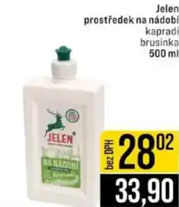 Jip Jelen prostředek na nádobí kapradí brusinka nabídka