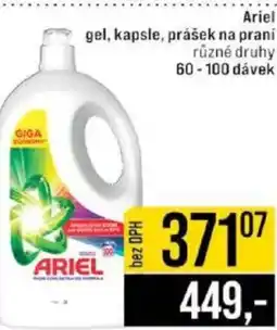 Jip Ariel gel, kapsle, prášek na praní nabídka