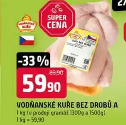 Terno Vodňanské Kuře kuře bez drobů 1kg nabídka