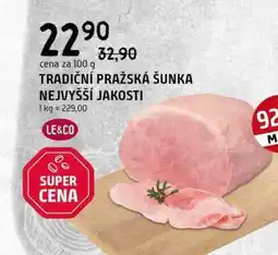 Terno Tradiční pražská šunka nejvyšší jakosti 100g nabídka
