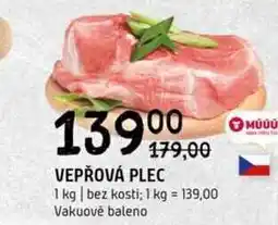 Terno Vepřová plec bez kosti 1kg nabídka