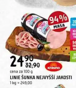 Terno Linie šunka nejvyšší jakosti 100g nabídka