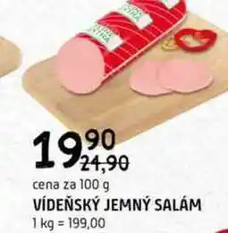 Terno Vídeňský jemný salám 100g nabídka