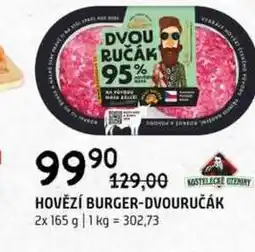 Terno Hovězí burger dvouručák 2x 165g nabídka