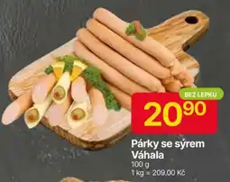 Hruška Párky se sýrem Váhala nabídka