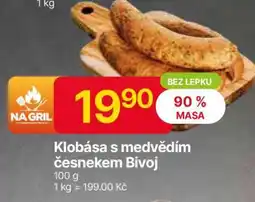 Hruška Klobása s medvědím česnekem Bivoj nabídka
