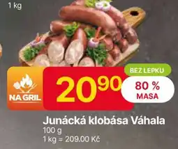 Hruška Junácká klobása Vahala nabídka