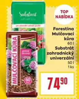 Billa Forestina Mulčovací kůra, Substrát zahradnický univerzální nabídka