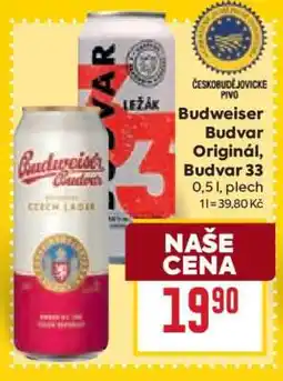 Billa Budweiser Budvar Original Budvar 33 nabídka