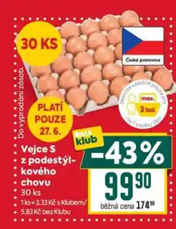 Billa Vejce S z podestýlkového chovu nabídka