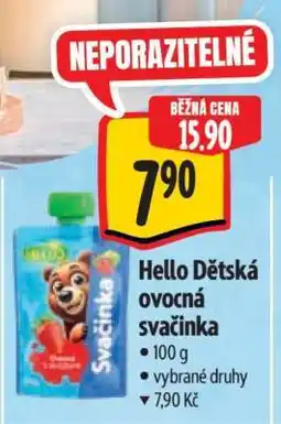 Albert Hello Dětská ovocná svačinka nabídka