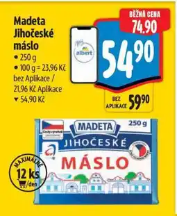 Albert Madeta Jihočeské máslo nabídka