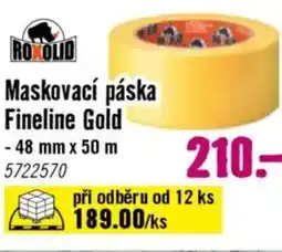 Hornbach Maskovací páska Fineline Gold nabídka
