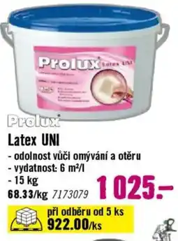 Hornbach Prolux Latex UNI nabídka