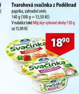 CBA Tvarohová svačinka z Poděbrad, 140 g nabídka