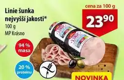 CBA Linie šunka nejvyšší jakosti, 100 g nabídka