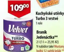 CBA Kuchyňské utěrky Turbo 3 vrstvé, 1 role nabídka