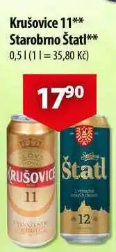 CBA Krušovice 11, 0,5 l nabídka