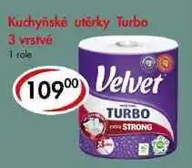 CBA Kuchyňské utěrky Turbo 3 vrstvé, 1 role nabídka