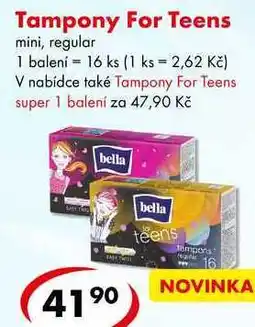 CBA Tampony For Teens, 16 ks nabídka