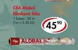CBA CBA Alobal hliniková fólie, 20 m nabídka
