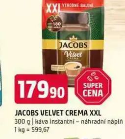 Terno Jacobs velvet crema xxl 300 g káva instantní náhradní náplň nabídka